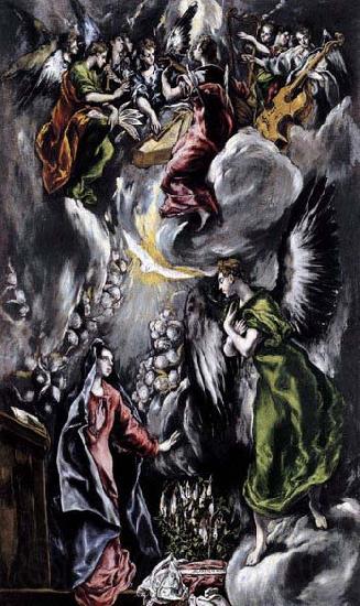 GRECO, El The Annunciation Norge oil painting art